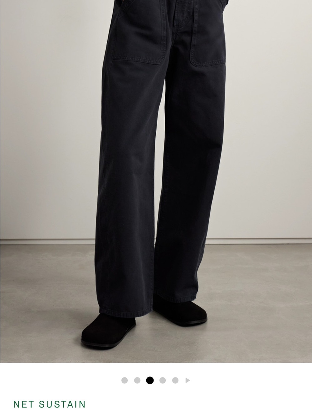 Citizens Of Humanity Ayla Cargo pant in washed black, size 28 - Picture 2 of 3
